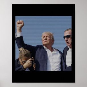 Póster Intento de Inación de Trump - Mitin de Trump en Pe