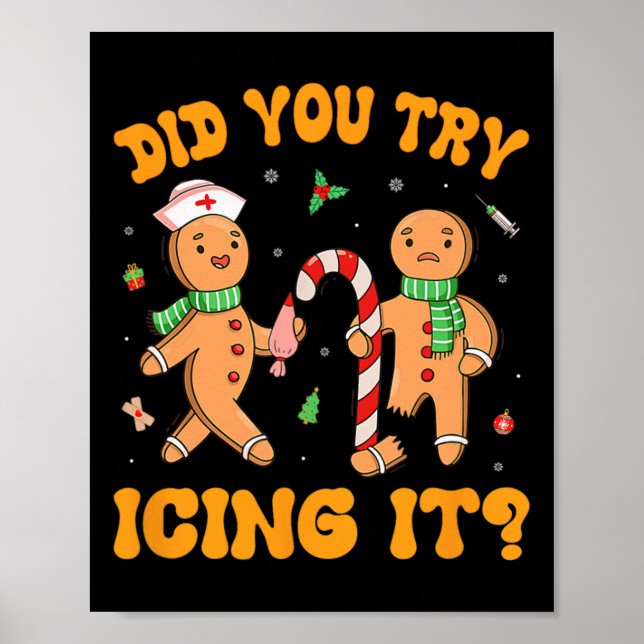 Póster ¿Intentó Ichar A Navidades De Ti Gingerbread Enfer (Frente)