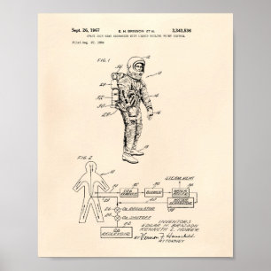 Póster Intercambiador de calor de suite espacial 1967 Pep