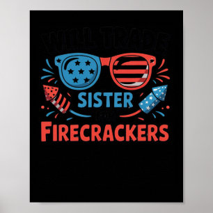 Póster Intercambiaré Hermana Por Petardos Divertido 4 De