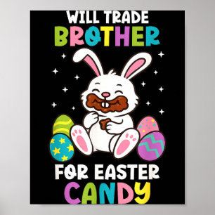 Póster Intercambiaré Hermano Por Caramelo De Pascua Niños
