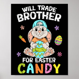 Póster Intercambiaré Hermano Por Dulces De Pascua Diverti
