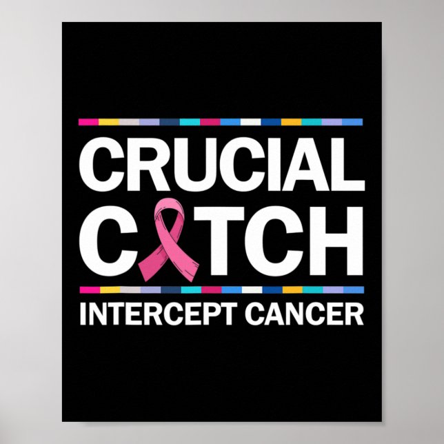 Póster Interceptación crucial para el cáncer de mama (Frente)