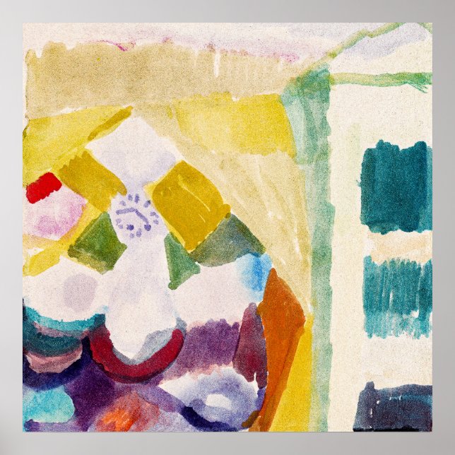 Póster Interieur mit der Uhr ,Famous Painting (Frente)