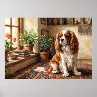 Póster Interior de cabaña de Cavalier King Charles Spanie