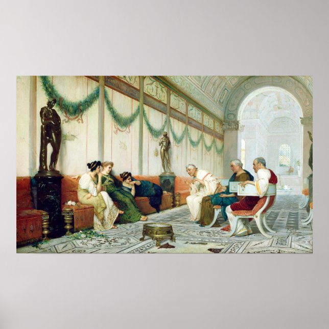 Póster Interior de Ettore Forti del edificio romano (Frente)