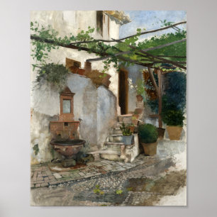 Póster Interior de granja del sur de España Hugo Birger