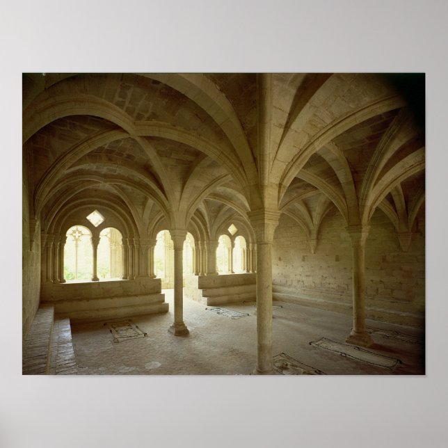 Póster Interior de la Casa Capítulo, siglos XII-XIII (Frente)