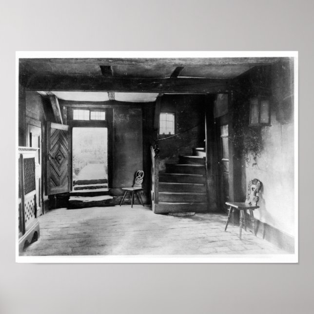 Póster Interior de la casa de Johann Sebastian Bach (Frente)