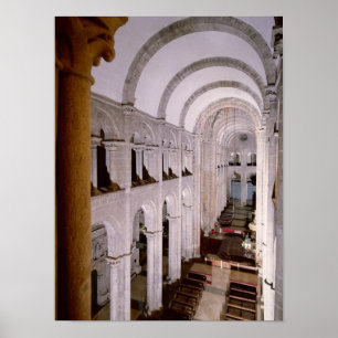 Póster Interior de la catedral comenzada en 1078
