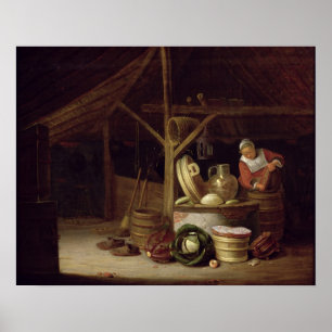 Póster Interior de la cocina