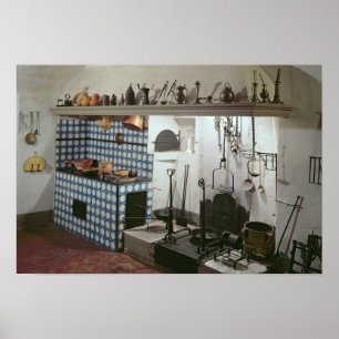 Póster Interior de la cocina del Hotel de Cabris
