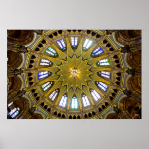 Póster Interior de la Cúpula del Edificio del Parlamento