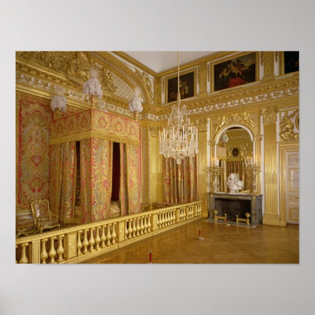Póster Interior de la habitación de Luis XIV, 1701-23 (Frente)