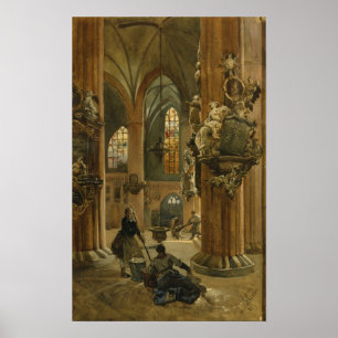 Póster Interior de la Iglesia de San Nicolás, Berlín