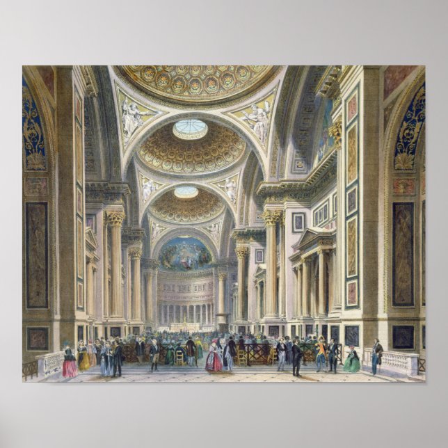 Póster Interior de La Madeleine, París (Frente)