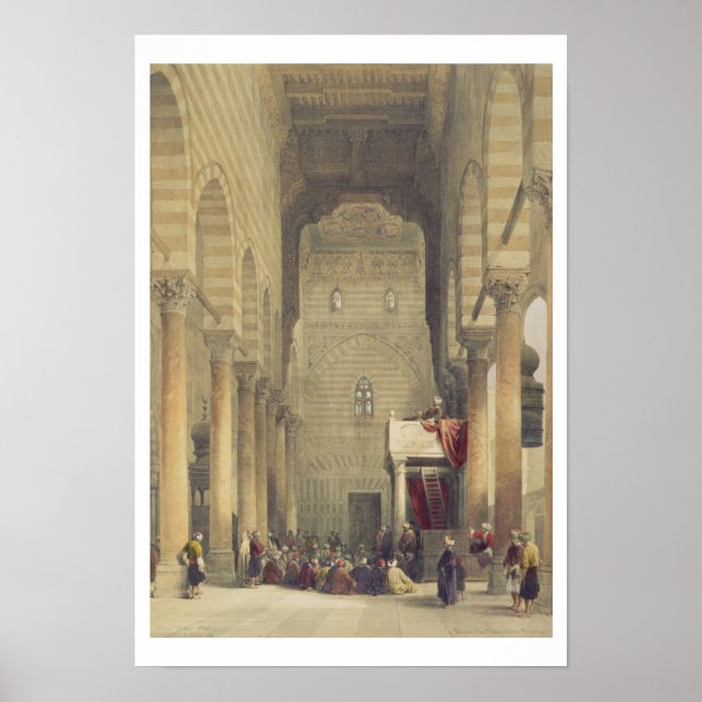 Póster Interior de la mezquita de Metwalys, El Cairo, des (Frente)