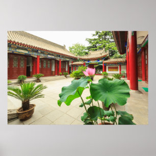 Póster Interior de la Pagoda de China