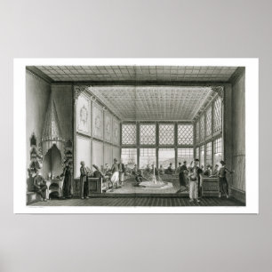 Póster Interior de un café público en Constantinopla por