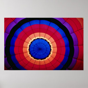 Póster Interior de un globo del aire caliente