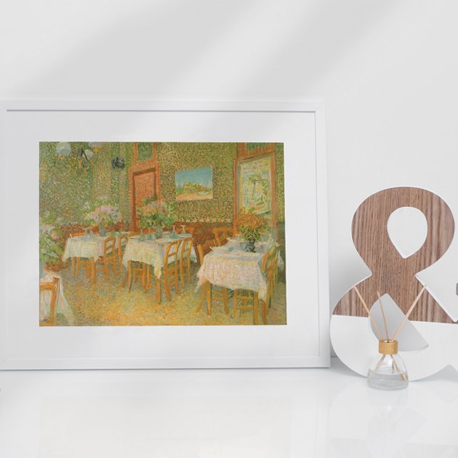 Póster Interior de un restaurante de Vincent van Gogh (Subido por el creador)
