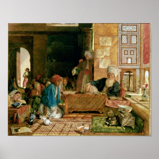 Póster Interior de una escuela, El Cairo (Frente)