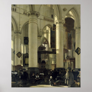 Póster Interior de una iglesia