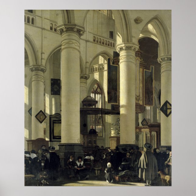 Póster Interior de una iglesia (Frente)