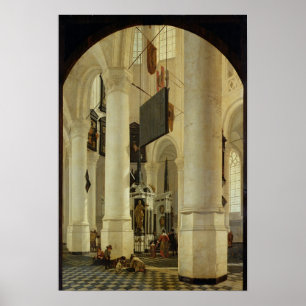 Póster Interior del Nieuwe Kerk