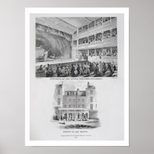 Póster Interior del pequeño teatro, Haymarket en Londo