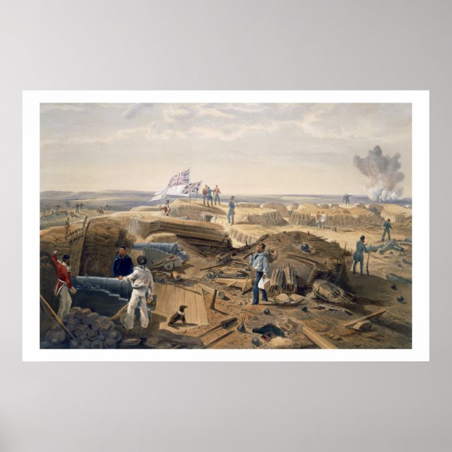 Póster Interior del Redan, plato de 'El asiento de la gue (Frente)