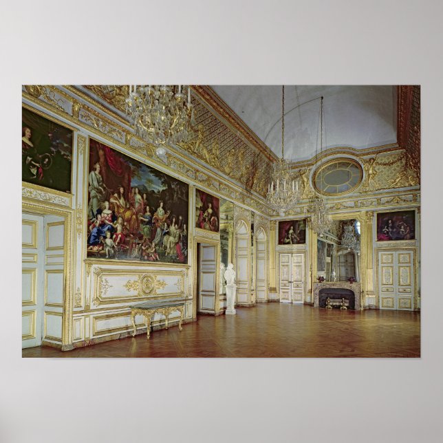 Póster Interior del Salon de l'Oeil de Boeuf (Frente)