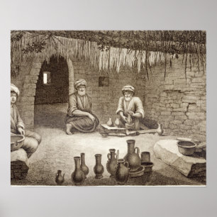 Póster Interior del taller de un alfarero, del volumen II