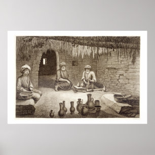 Póster Interior del taller de un Potter, del volumen II A