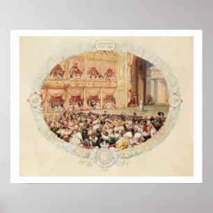 Póster Interior del Teatro de su Majestad, cerca del Sse