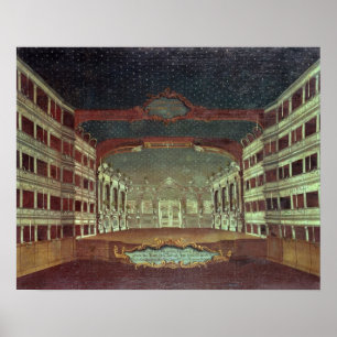 Póster Interior del Teatro San Samuele, Venecia