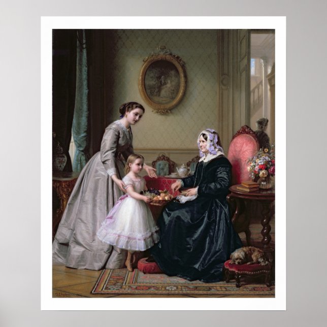 Póster Interior en Wimbledon, abuela (Frente)