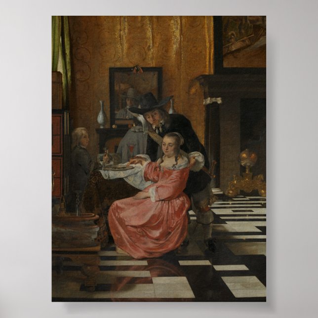 Póster Interior neerlandés - Ludolf de Jongh (Frente)