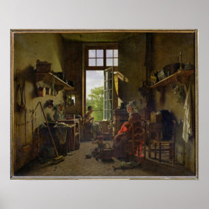 Póster Interior of a Kitchen, 1815