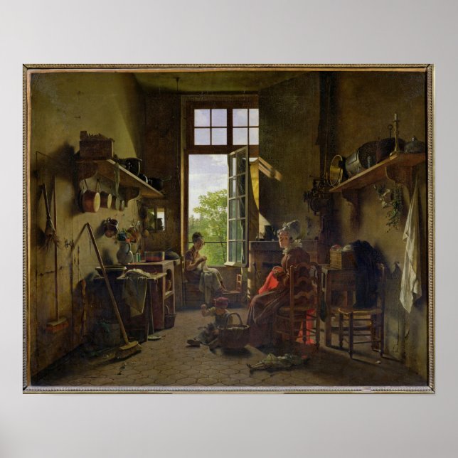 Póster Interior of a Kitchen, 1815 (Frente)