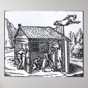 Póster Interior of a Witch's House, 1579