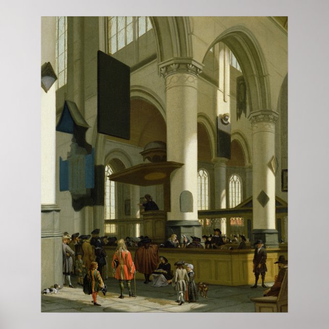 Póster Interior of the Oude Kerk (Frente)