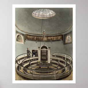 Póster Interior of the Theatre of Anatomy, Cambridge, fro