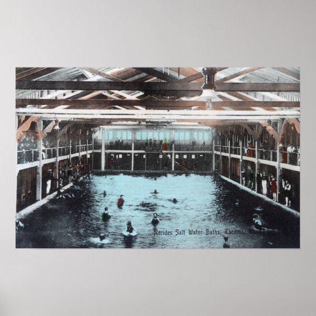 Póster Interior View of Nerides Salt Water Baths (Frente)