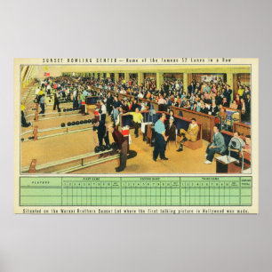 Póster Interior View of Sunset Bowling Center 2