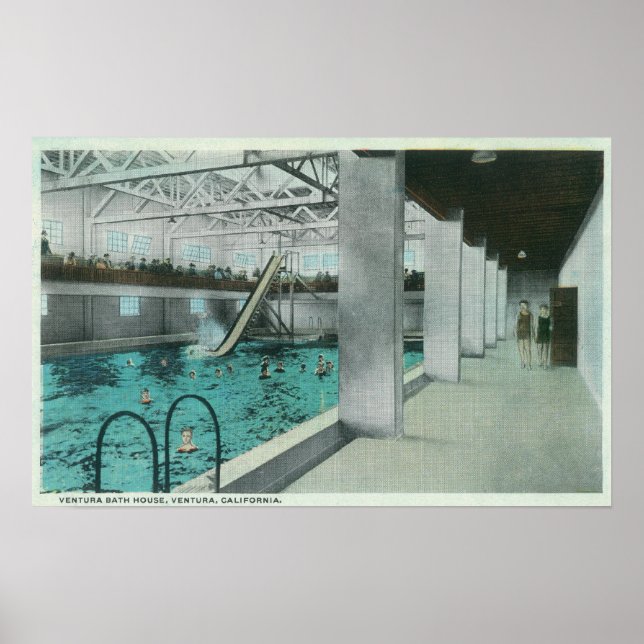 Póster Interior View of the Ventura Bath House (Frente)