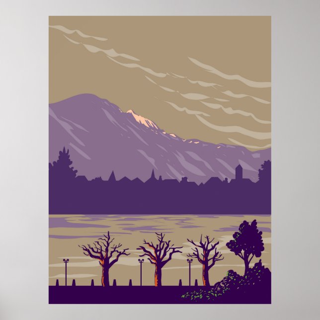 Póster Interlaken Suiza (Frente)