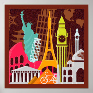 Póster International Monuments