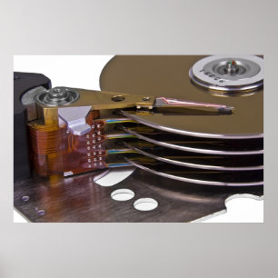 Póster Internos de una unidad de disco duro