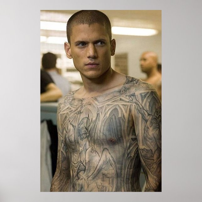 Póster Interrupción de la prisión de Michael Scofield (Frente)